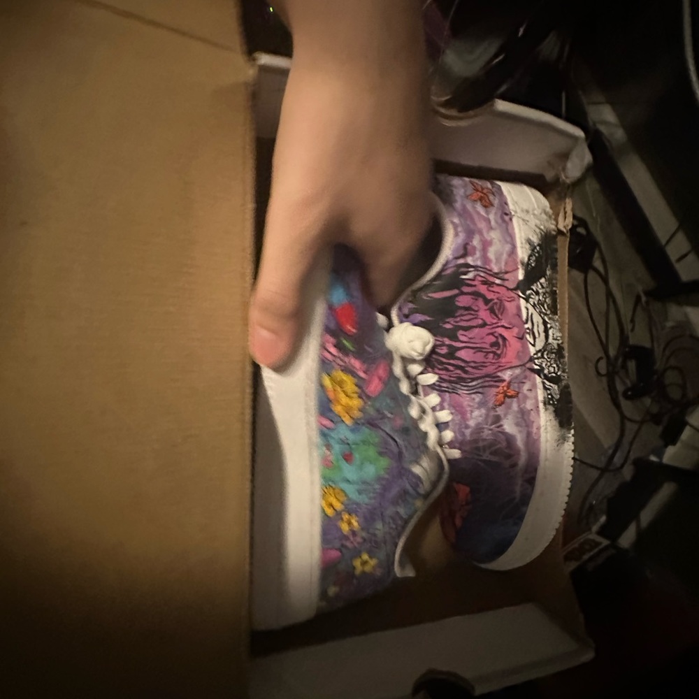 Juice wrld custom Air Force ones